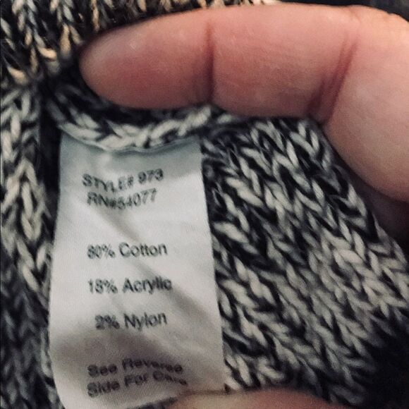 CAbi Style 973 Marled Short Sleeve Neutral Sweater Tunic Gray Medium - Picture 16 of 16